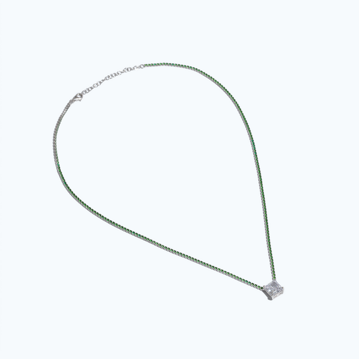 Oslo Green Tennis Necklace