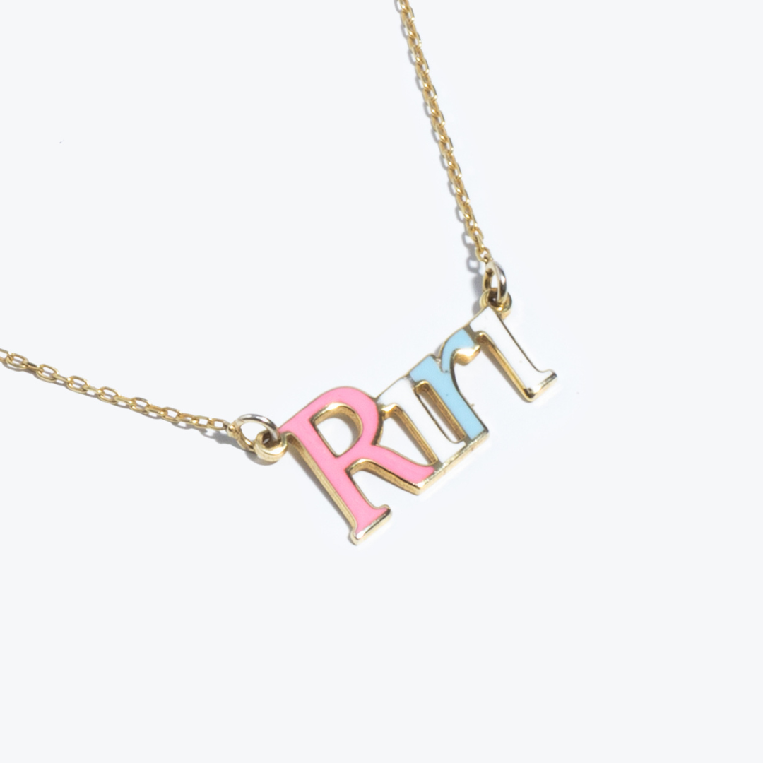 Personalised Pastel Name Necklace