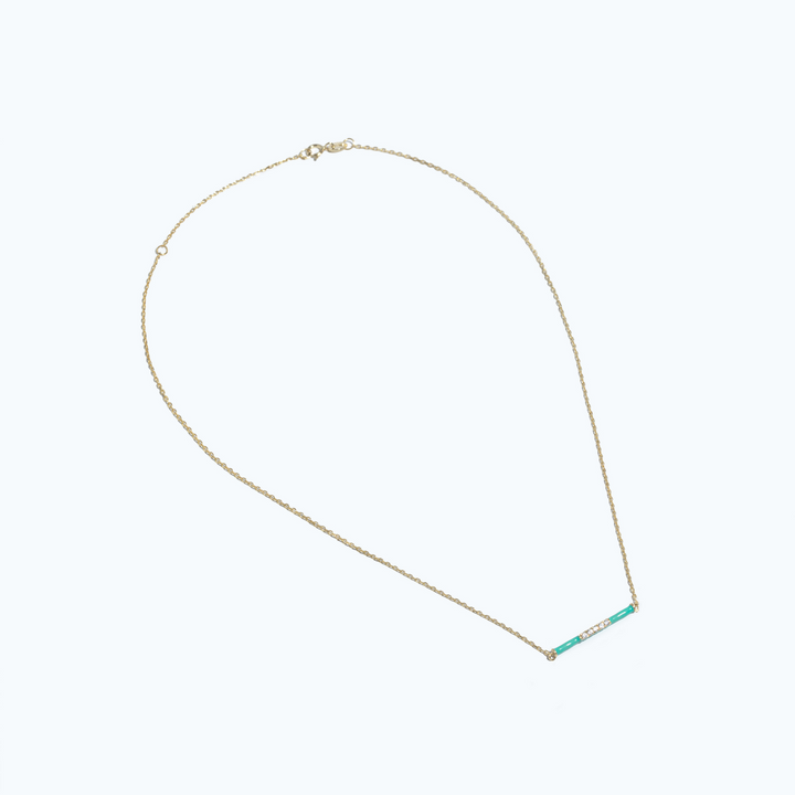 Sydney Enamel Bar Necklace