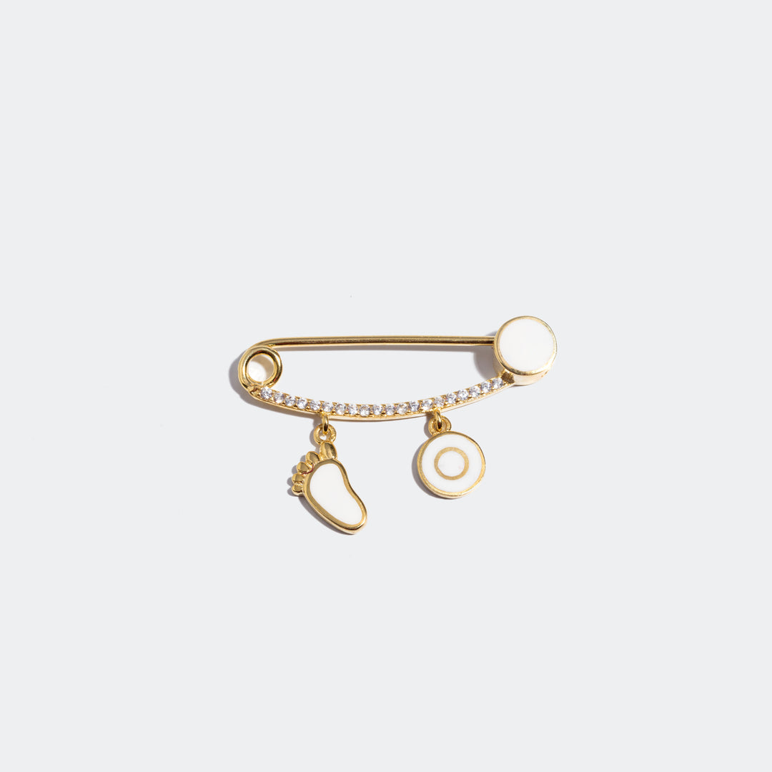 Baby Nazar Safety Pin Brooch