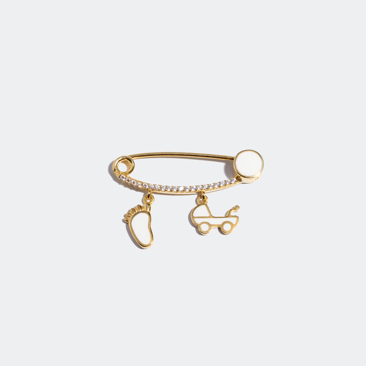 Baby Nazar Safety Pin Brooch