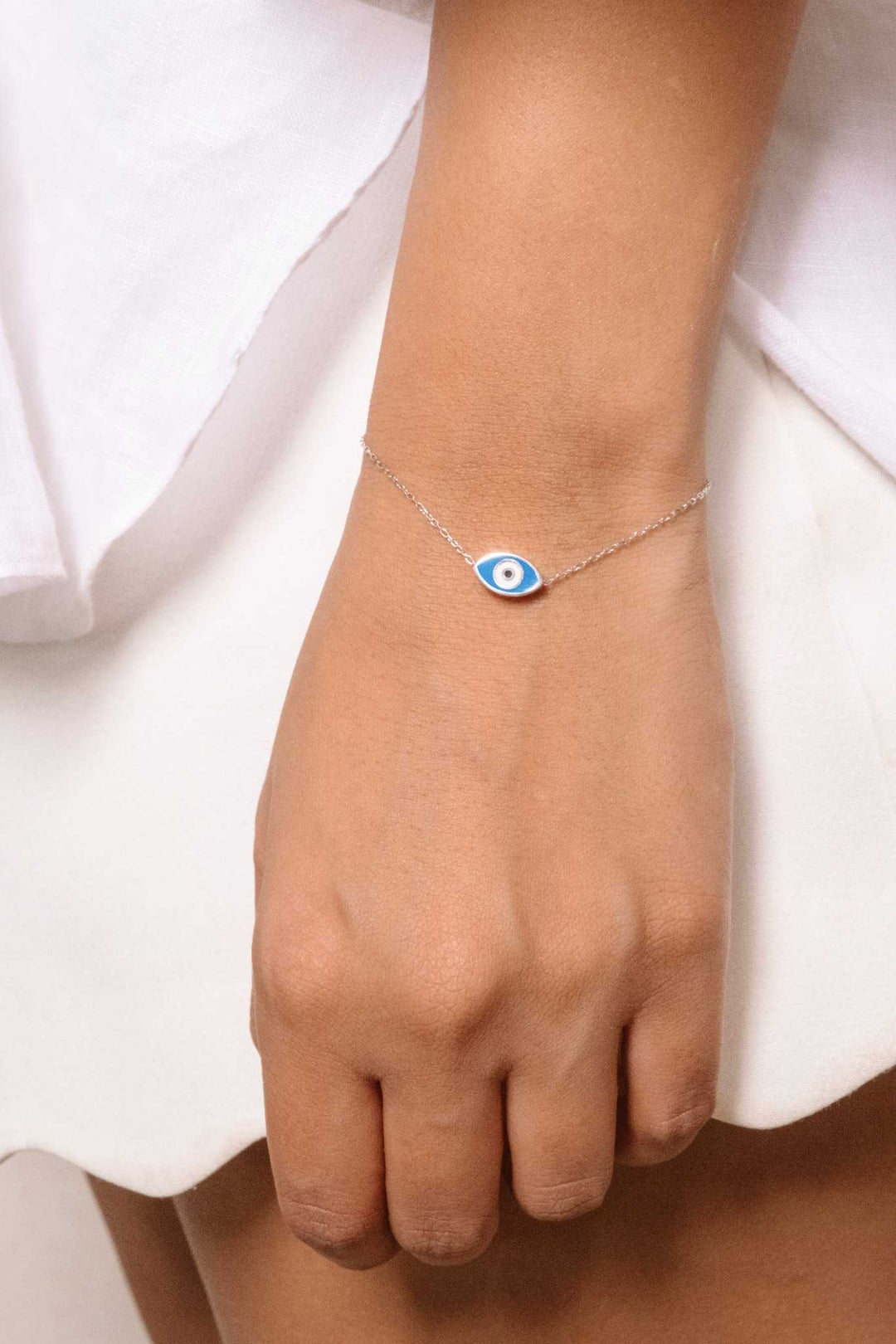 Accra Enamel Evil Eye Bracelet