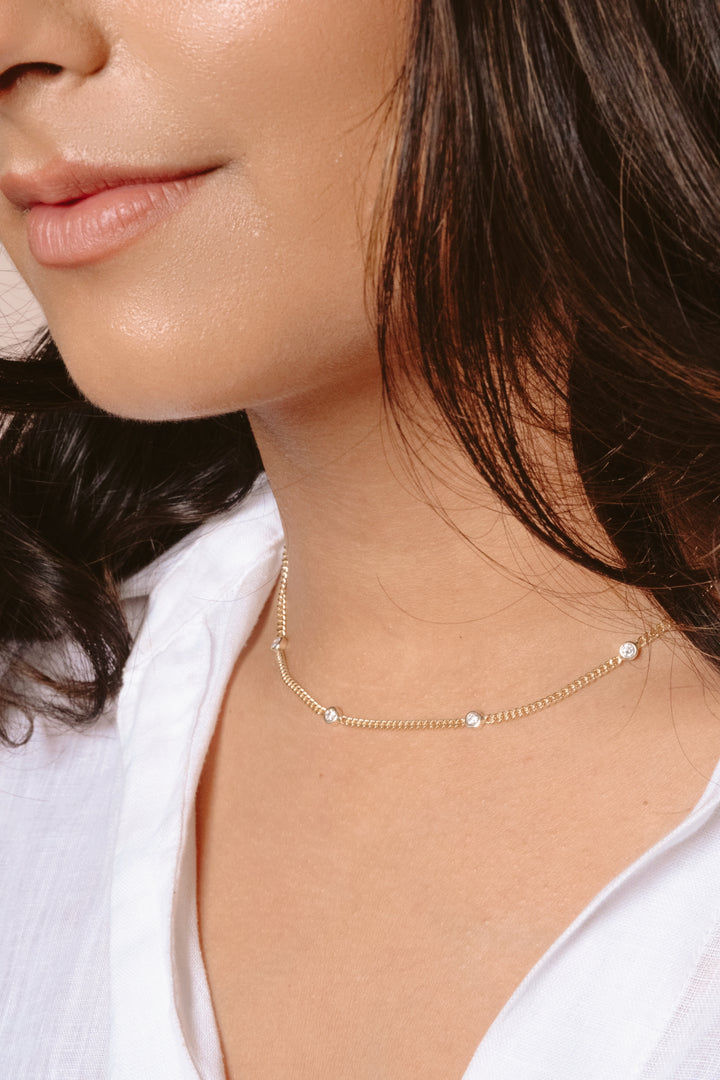 Bordeaux Diamond Choker