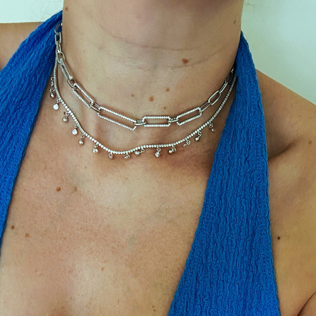 Miami Diamond Droplet Choker