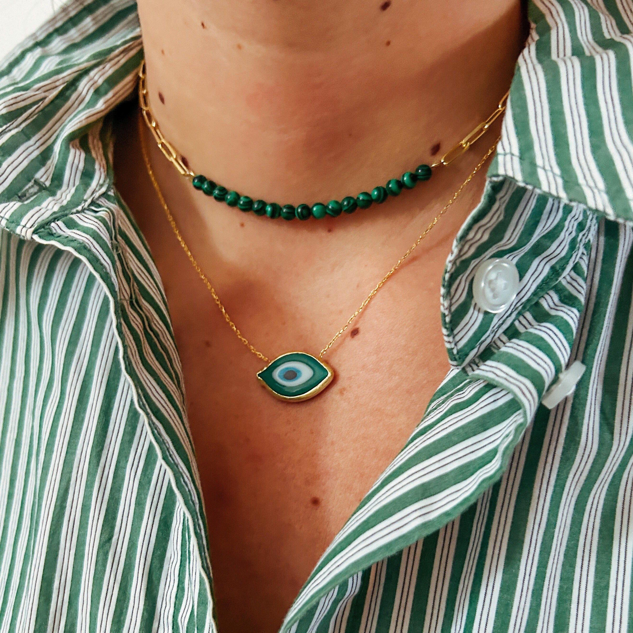 Malachite choker sale