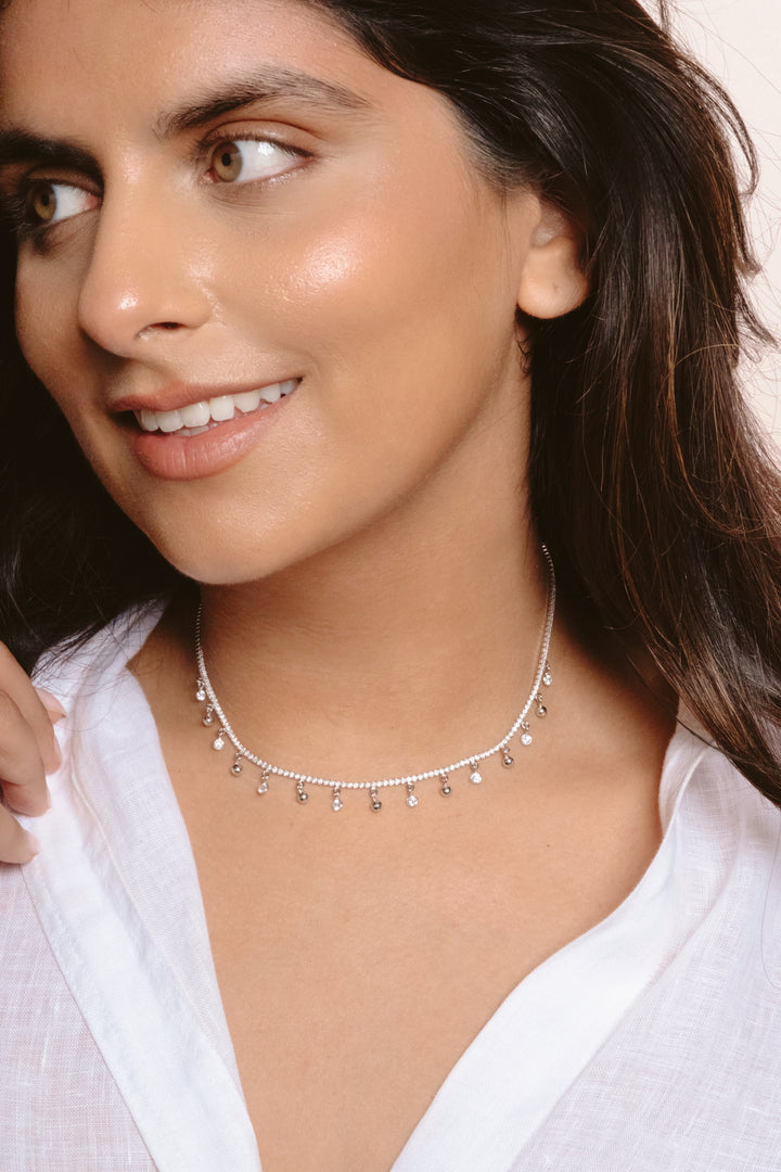 Miami Diamond Droplet Choker