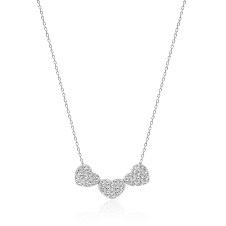 New York Dancing Heart Trio Necklace