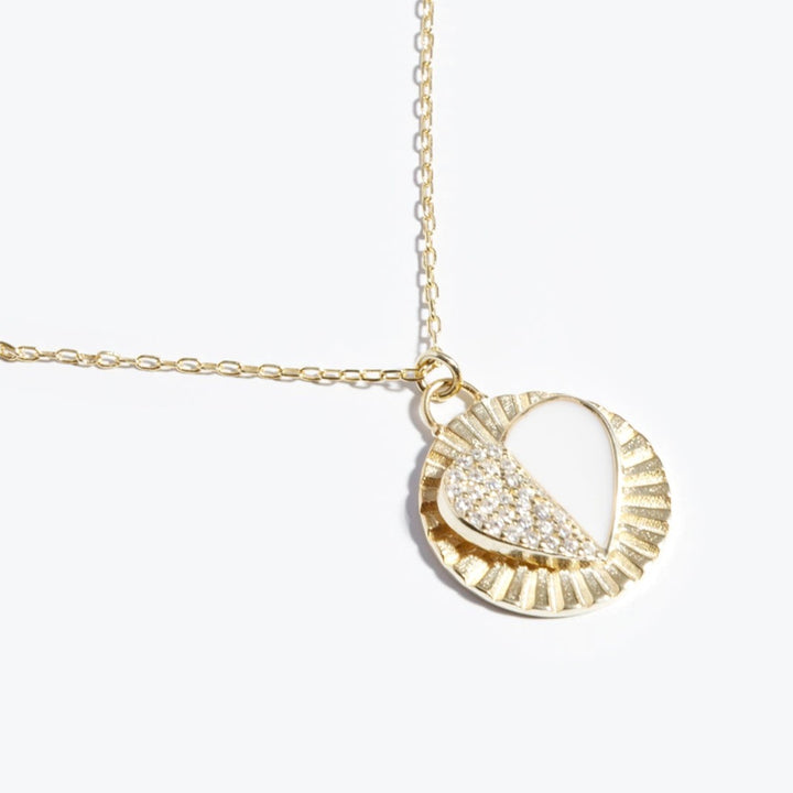 Lamia Heart Coin Necklace