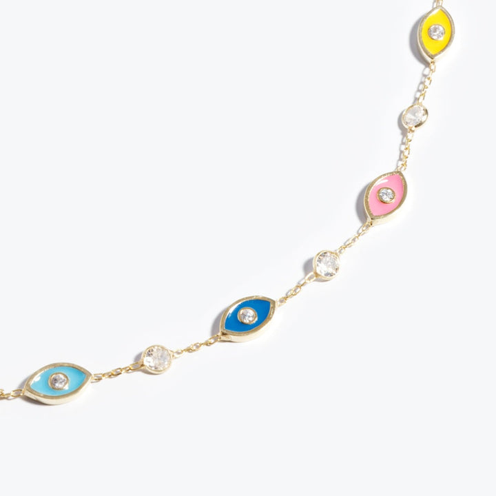 Verona Colourful Evil Eye Necklace