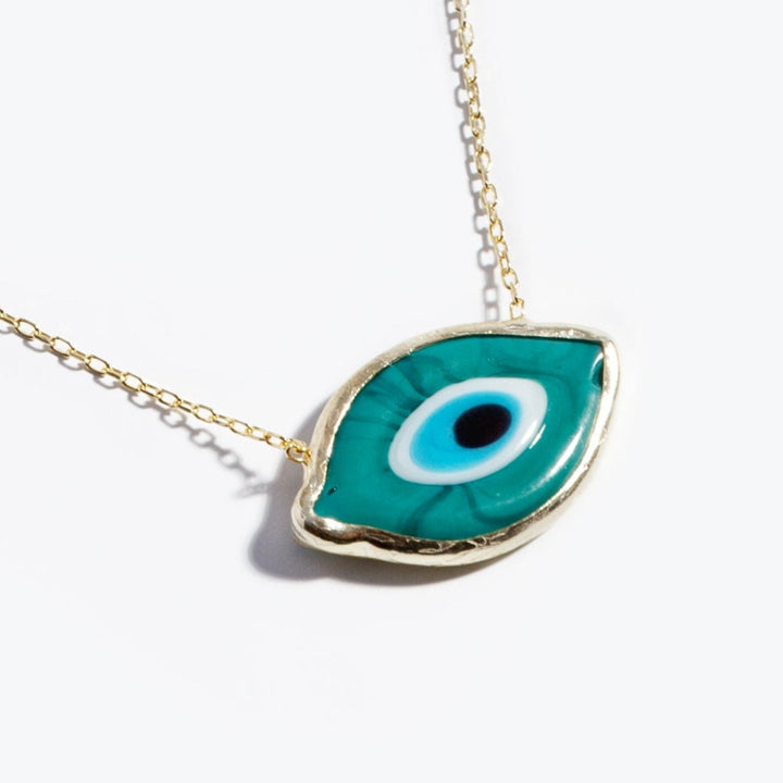 Toulouse Green Evil Eye Necklace