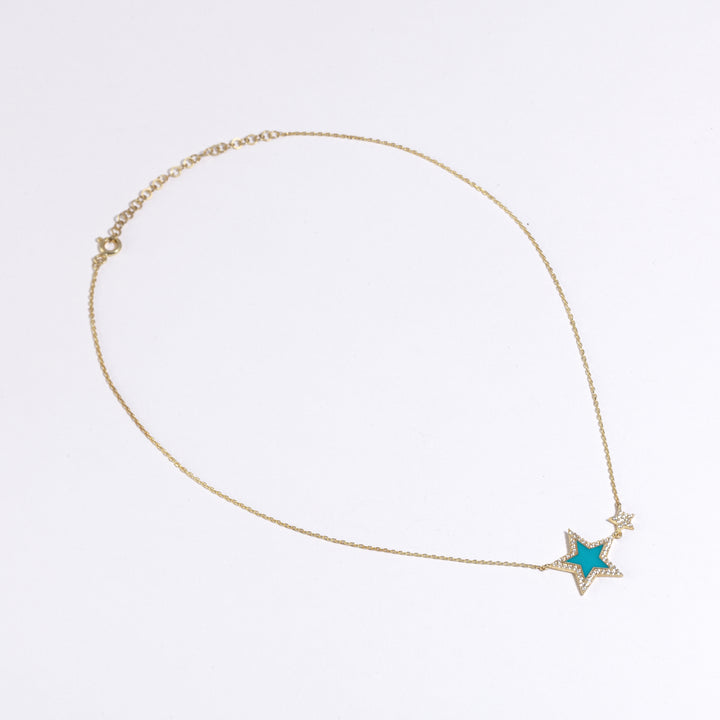 Antalya Enamel Star Necklace