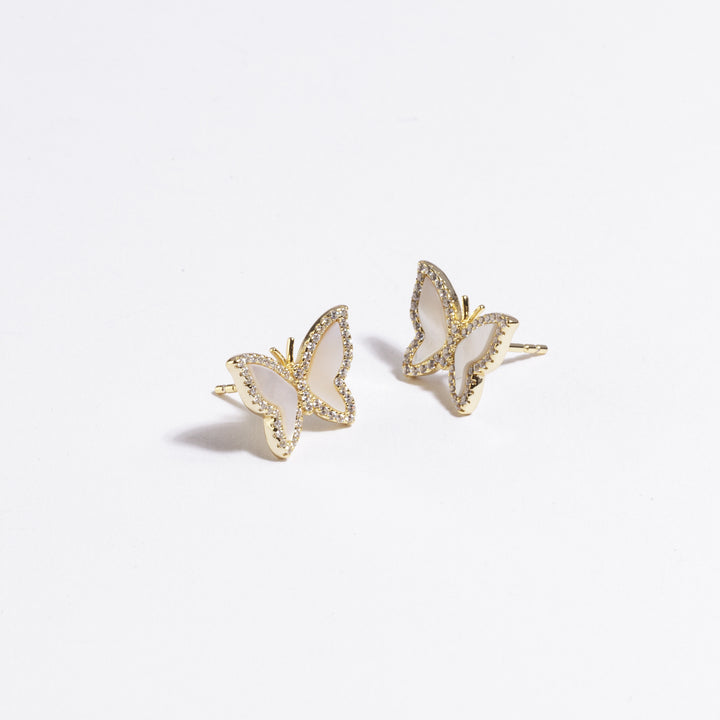 Milan Mother of Pearl Butterfly Earrings