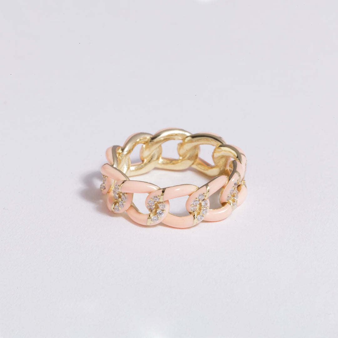 Chelsea Enamel Link Ring