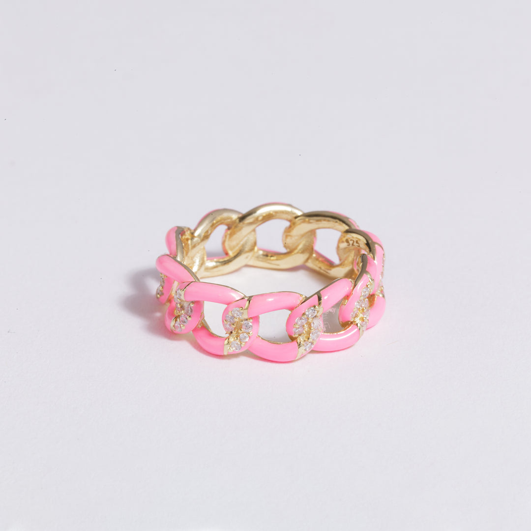 Chelsea Enamel Link Ring