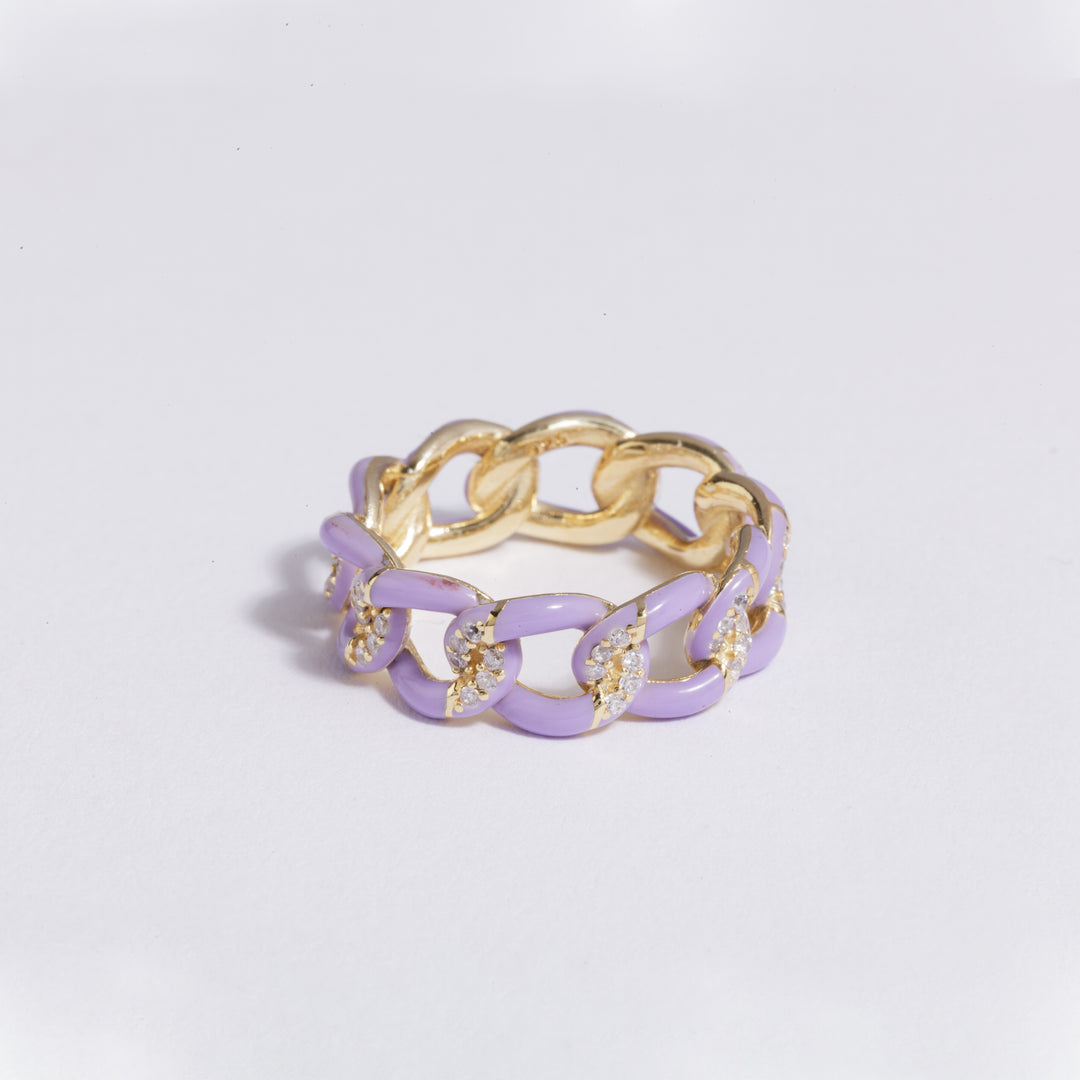 Chelsea Enamel Link Ring