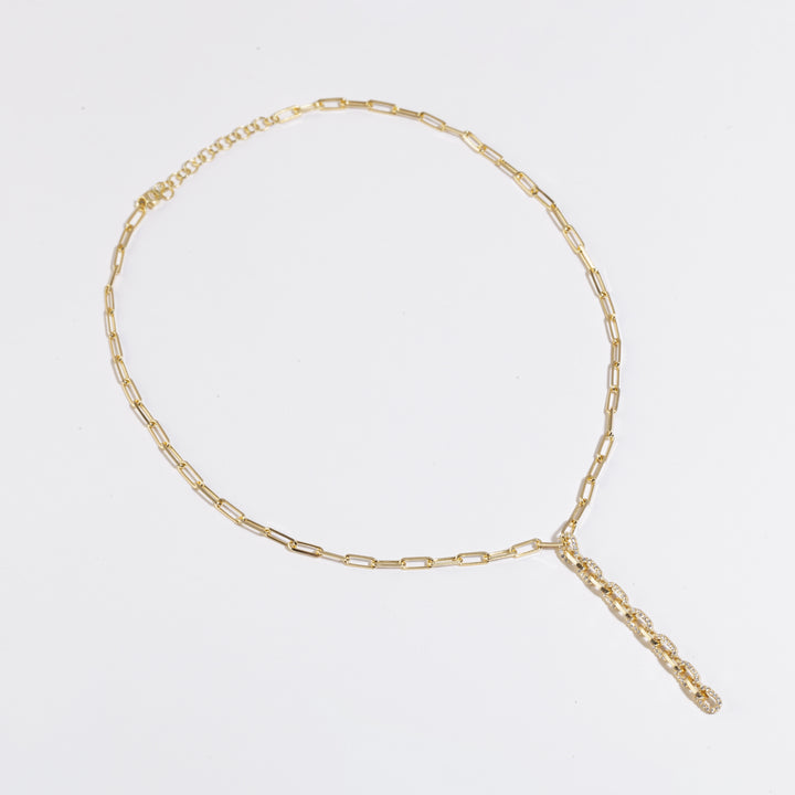 Manila Chain Lariat Necklace