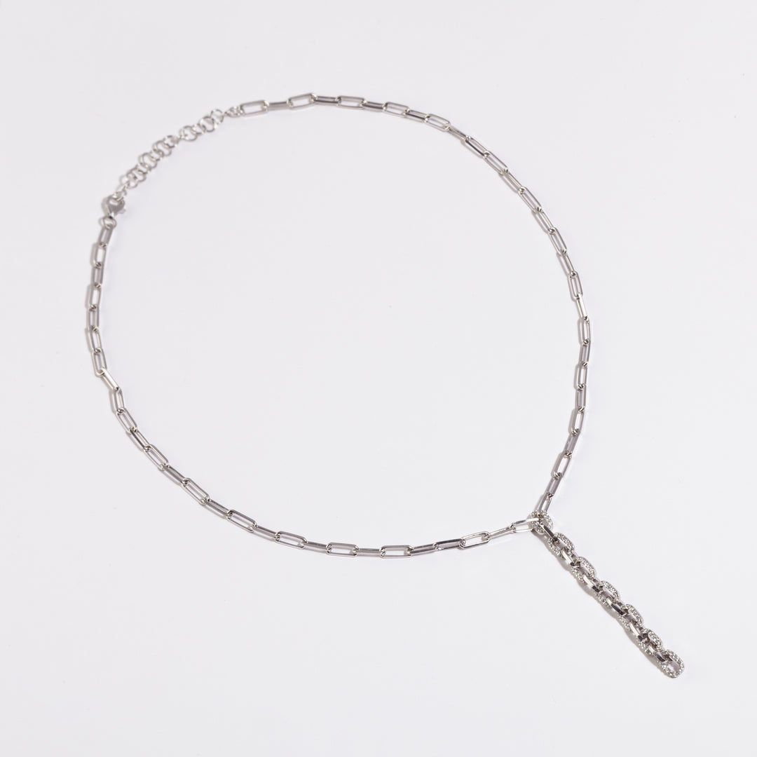 Manila Chain Lariat Necklace