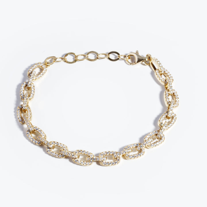 Malaga Pave Link Bracelet