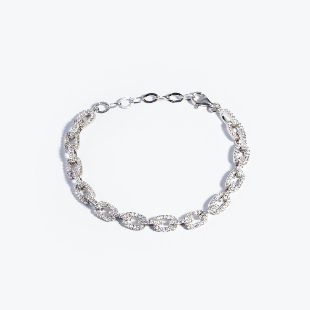 Malaga Pave Link Bracelet