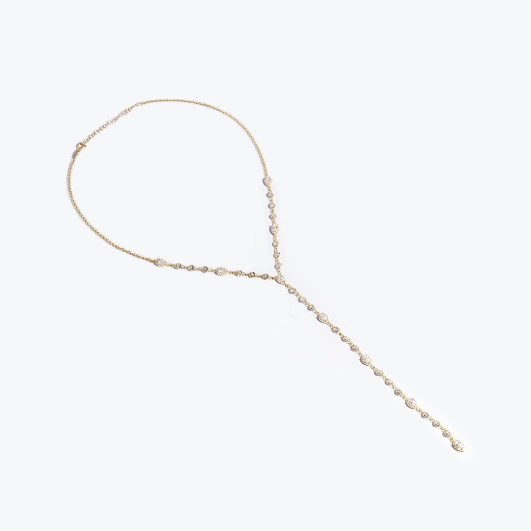 Petra Diamond Lariat Necklace