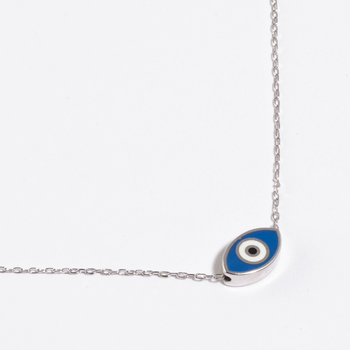 Accra Enamel Evil Eye Necklace