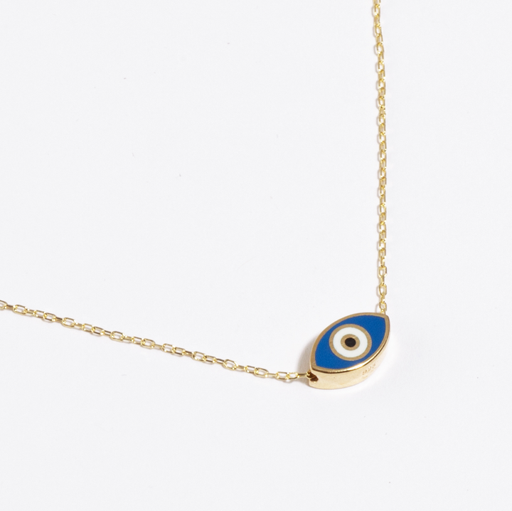 Accra Enamel Evil Eye Necklace