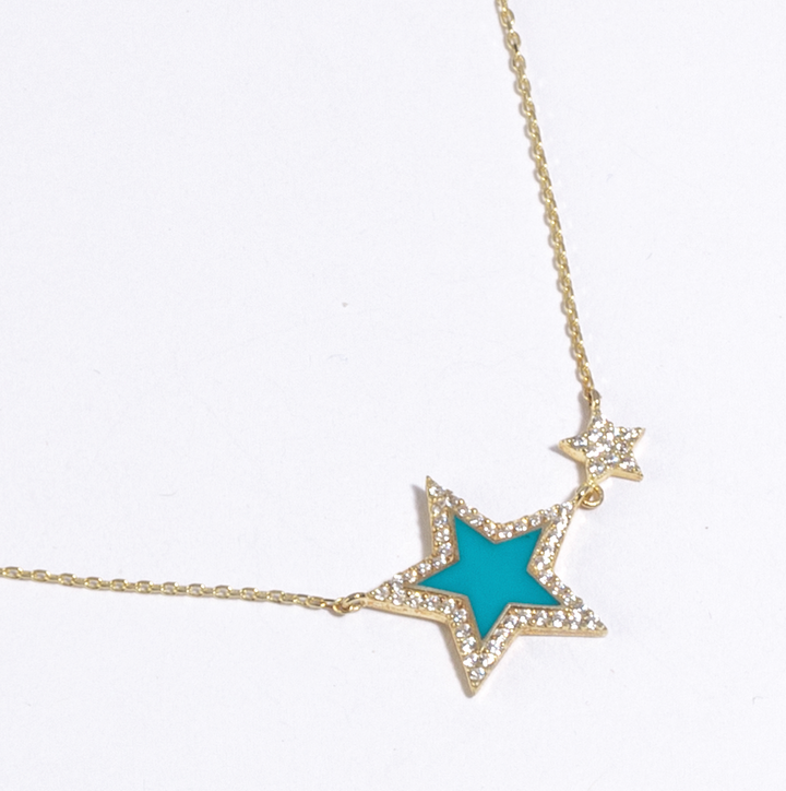 Antalya Enamel Star Necklace