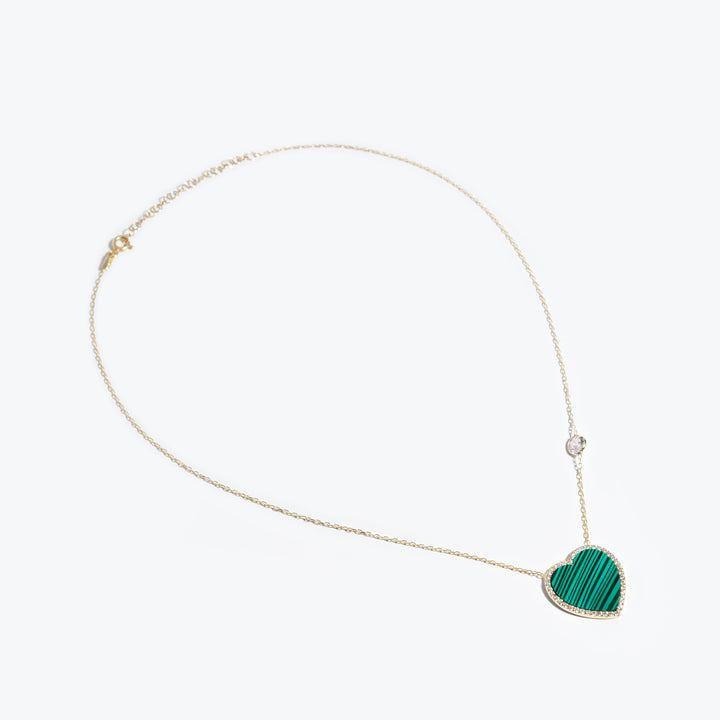 Shanghai Heart Malachite Necklace