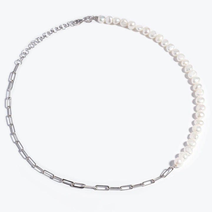 Sofia Pearl Paperclip Choker