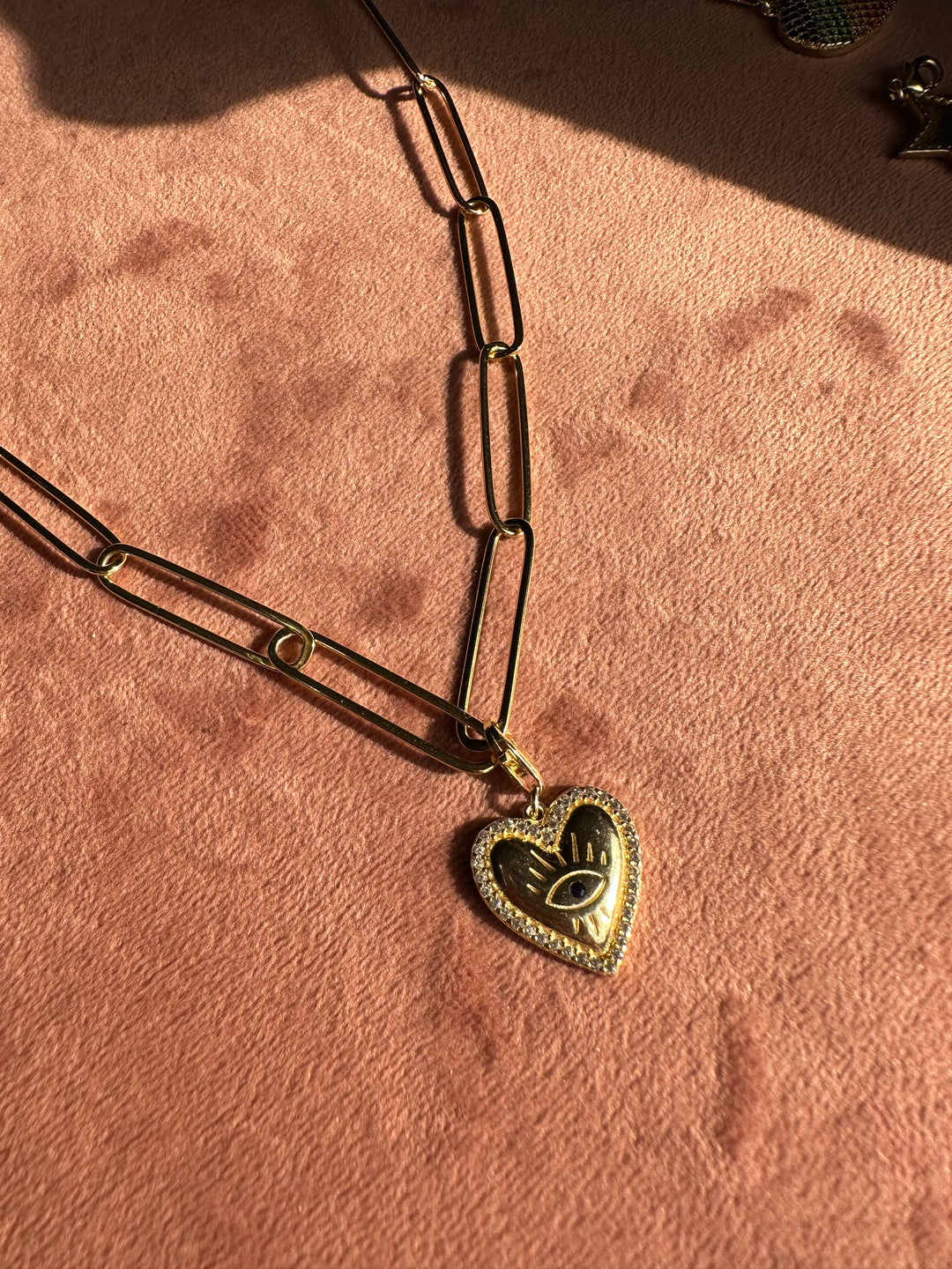 Stormy Heart Charm